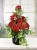 Czarny-flowerbox-czerwone-roze-dekoracja-kwiatowa